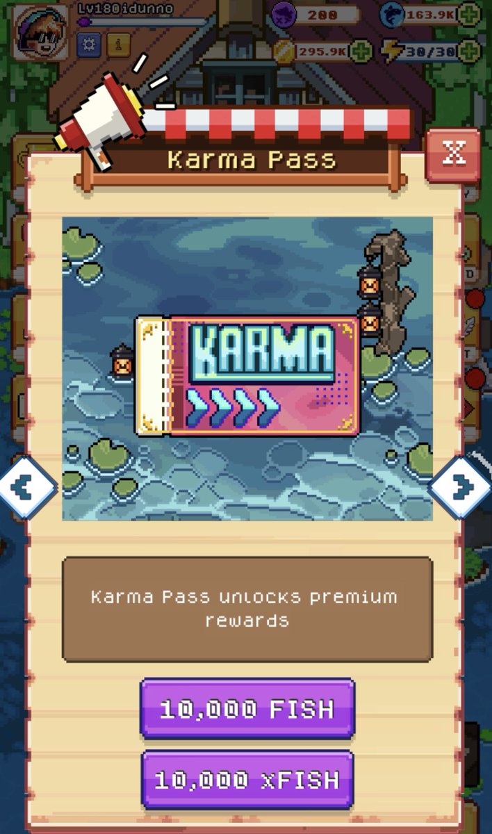 🚨 Karma Pass Giveaway Alert! 🎟️✨ <a href="/FishingFrenzyCo/">Fishing Frenzy</a> <a href="/Ronin_Network/">Ronin</a>
Unlock Premium Rewards with FREE Karma Passes! 🐟💎

(Includes 10,000 xFISH, pets, fossils, chests &amp; more!)

How to Enter:
1️⃣ RT + Like 🔄❤️
2️⃣ Tag 3 friends 👥👥👥
3️⃣ Use code “IDUNNO” in-game () 🎫

New Players: