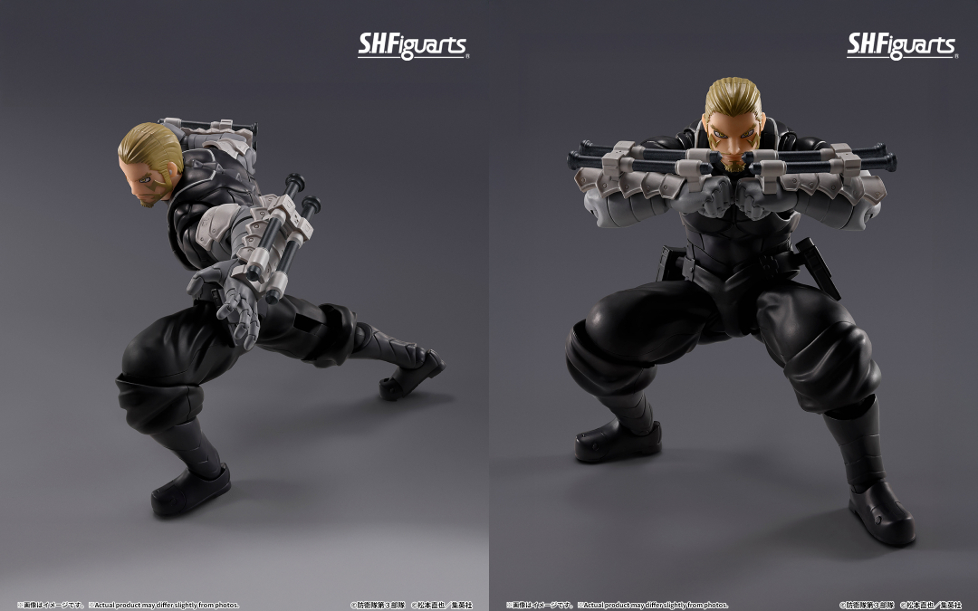 t_features's tweet image. 【今週の新商品】

「S.H.Figuarts 四ノ宮功」
一般店頭にて11月29日(土)新発売！
📋商品詳細→ tamashiiweb.com/item/15423/

劇中の力強いプロポーションを再現。怪獣９号に体を乗っ取られたシーンを再現できる交換用表情パーツも付属！
#t_shf #怪獣8号 #KaijuNo8