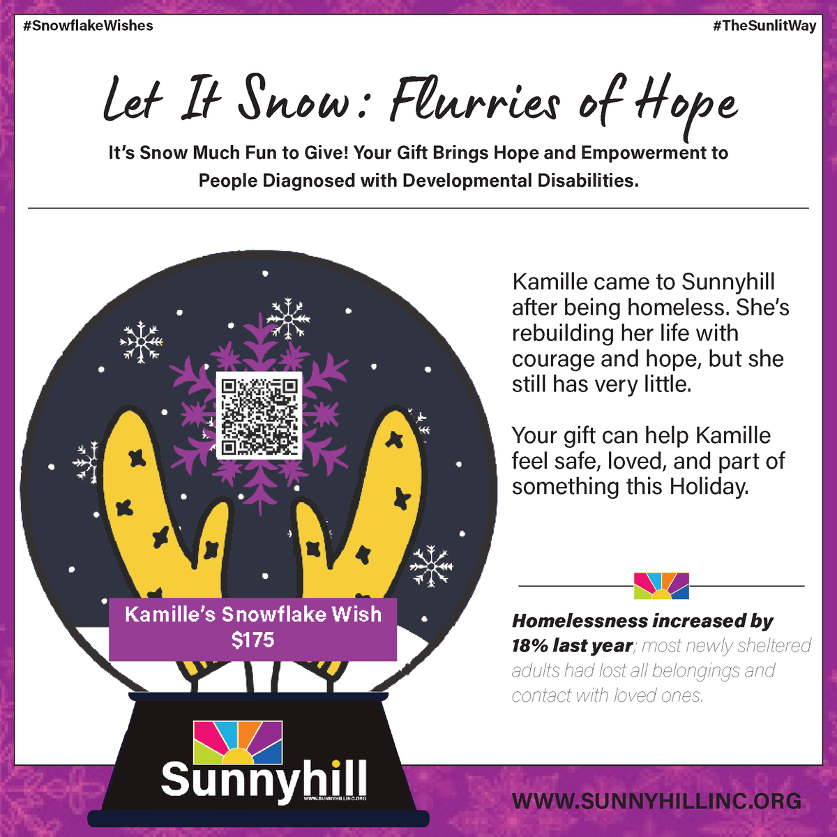 Sunnyhill_Inc's tweet photo. Celebrate Kamille’s courage with Sunnyhill this holiday - https://t.co/b1dA5xo9N7 #SUNNYHILL #TheSunlitWay #Snowflake #SnowflakeWish #SnowMuchFunToGive #LetItSnow #IDD
https://t.co/tbE9oyOsjG https://t.co/vKx9duaQhw
