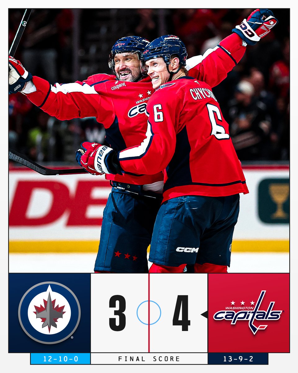 NHL's tweet image. The @Capitals defend home ice! 🏠