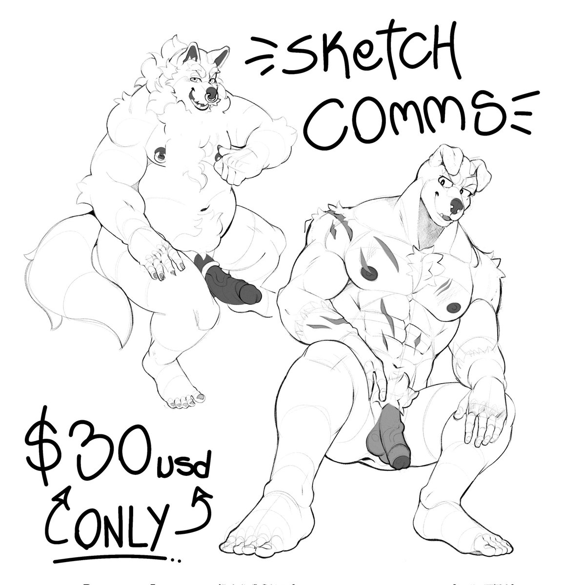 Hello! Lil reminder i am opening sketch comms! 👀
Dm are open!