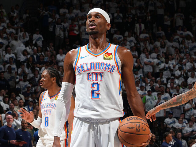 Just switched the channel to Thunder vs Wolves... 