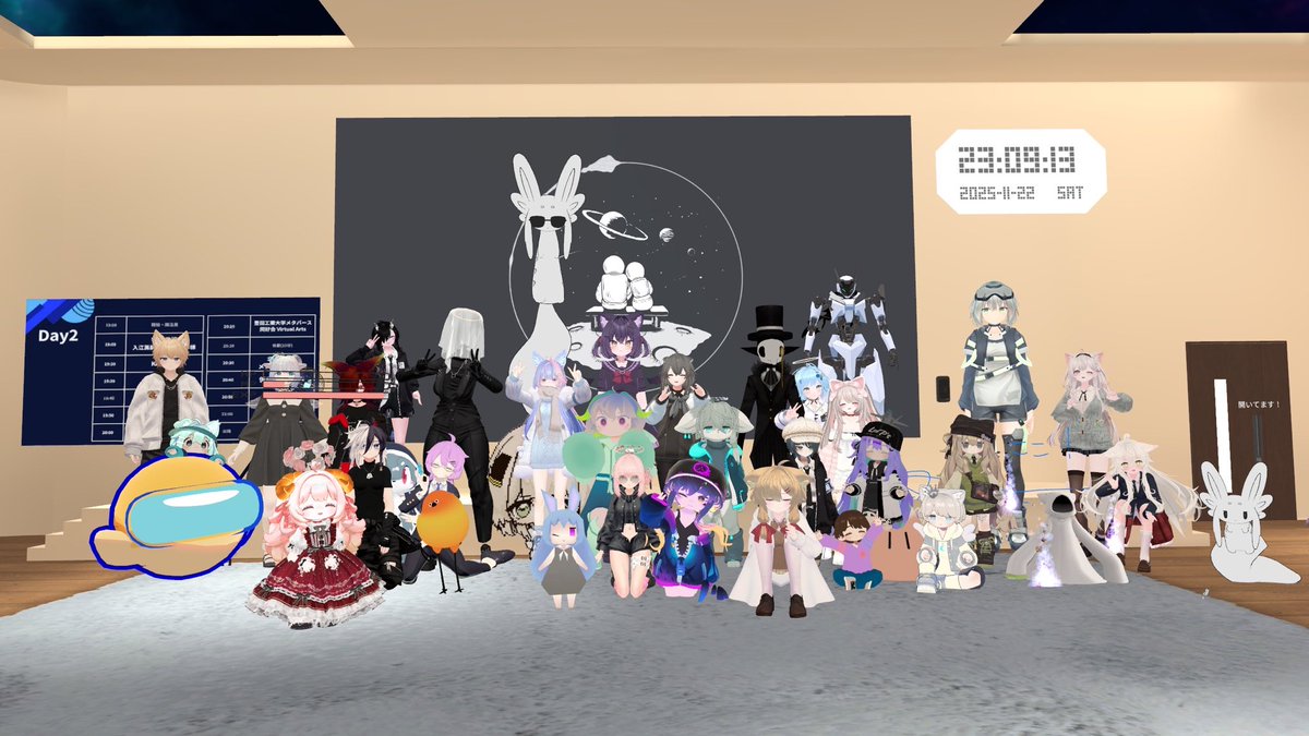 seika_vr's tweet photo. 先週の部会では、NUMAのイベントに参加してきました！ 
色んな大学のメタバースサークルの方々と交流できて、とても楽しかったです。他大学のサークルと色んな話しができて、本当に貴重な経験になりました✨ https://t.co/m5dmjprKIo