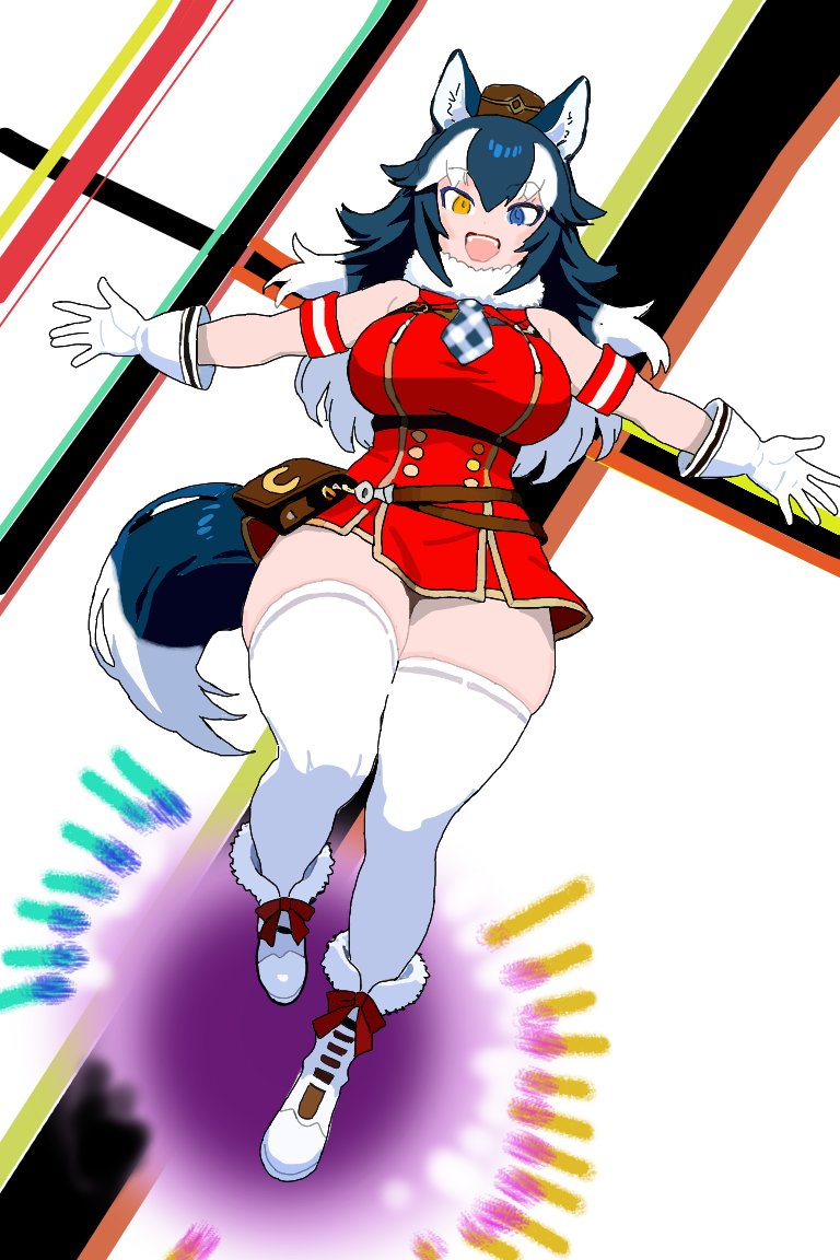 🐺🟡: Look at me <a href="/Raion_Aku/">Raion_Akuma | ART🖌️🟣</a> 
I am Lightning ⚡️⛈️
I am Speed 🏃‍♀️💨
I am....GOLD SHIP!!! 🏇🚢