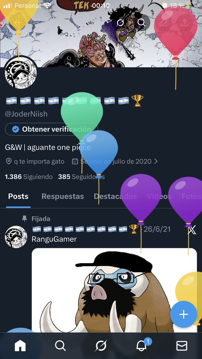JoderNiish's tweet image. globos locos