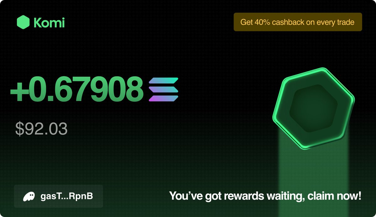 Lombrajr's tweet image. Did you know you probably have lost money sitting in your Solana wallets that you can literally recover?

There’s a tool that claims your old fees and refunds part of the SOL you spent. You just connect your wallet, and the @KomiExchange tells you exactly how much you can get…