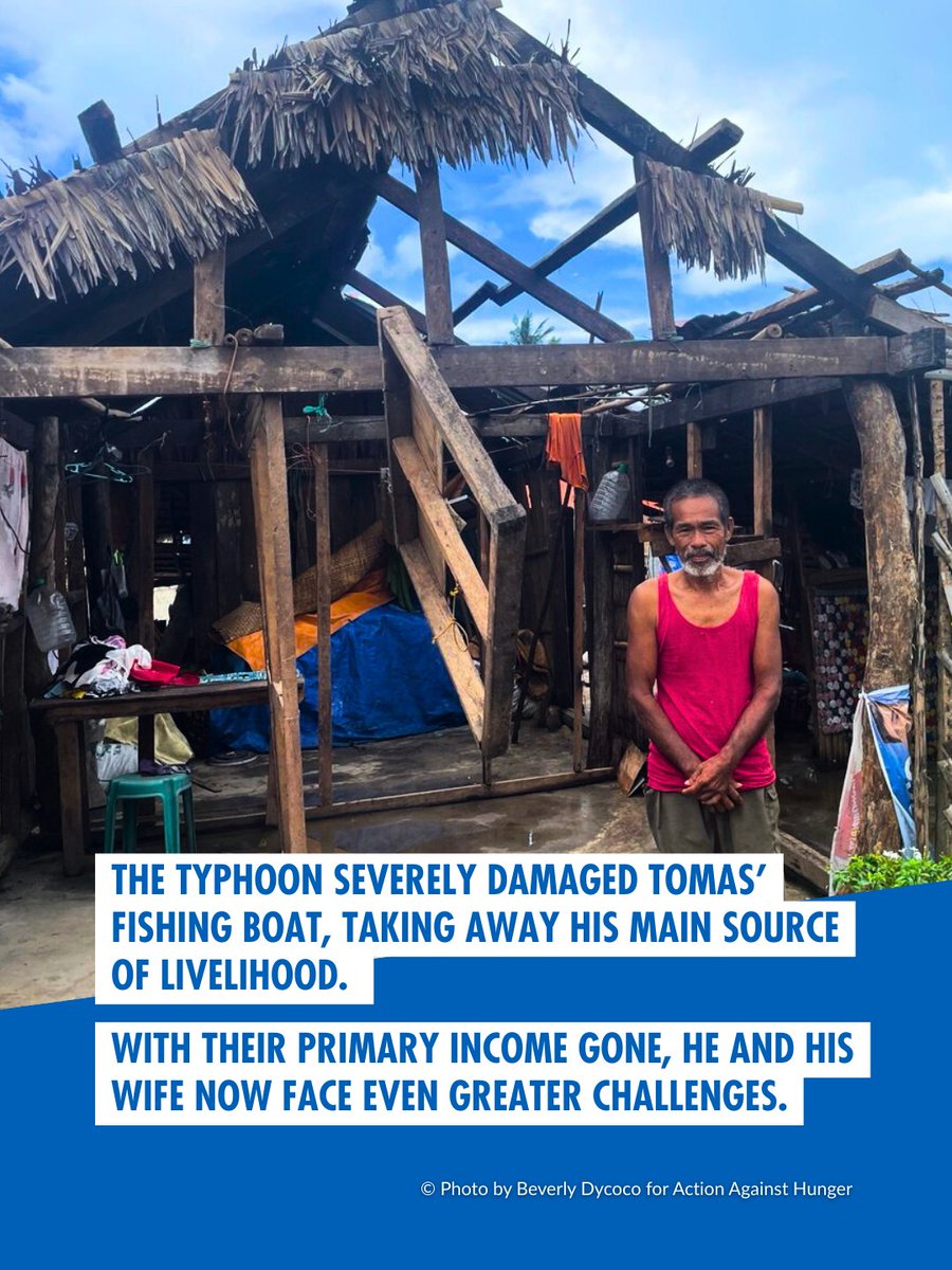 EndHungerPH's tweet image. Communities in 📍Catanduanes urgently need support after #TyphoonUwan. Families like Tomas’ in Viga lost homes, belongings, and livelihoods. With support from @UNICEFPhils and @Sida, @EndHungerPH is providing hygiene and water kits to affected communities.
#HumanitarianAid