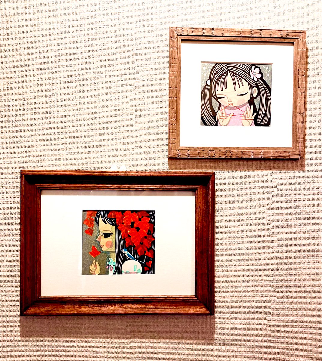 冬っぽい版画に入れ替えた。 秋田出身の木版画家、池田修三さんが