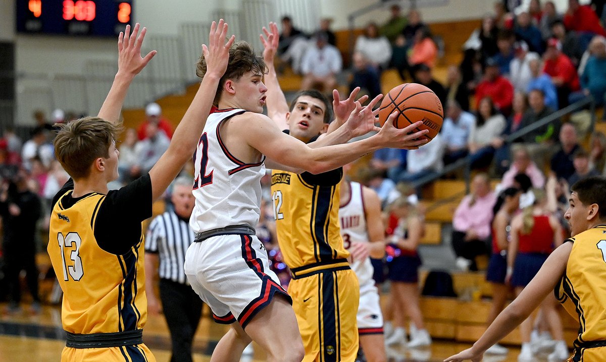 TribStarJoe's tweet image. Terre Haute North boys basketball wins by 23 over Mooresville earlier tonight at North. Read Joey Bennett's  story on the Patriots' 69-46 win at Tribstar.com. Four from the action. @THNorthSports
