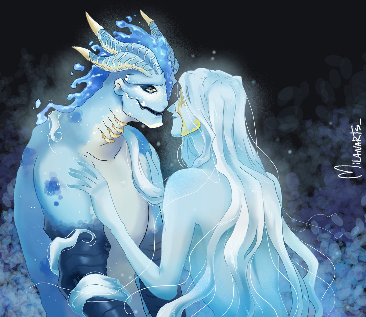 Extrañaba mucho el dibujar a los novios 🦎🎻

#luchinini