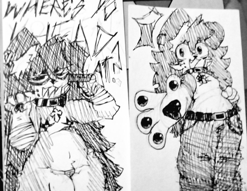 BoxyTheDogbox's tweet image. 2x1 shorty sketches

Where&apos;s yo head at + shitty perspective