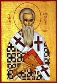 365selecciones's tweet image. San Anfiloquio de Iconio. Obispo (340). Fue compañero en el desierto, de los santos Basilio y Gregorio Nacianceno, y también colega en el episcopado. Esclarecido por su santidad y doctrina, libró muchas batallas en favor de la fe católica.