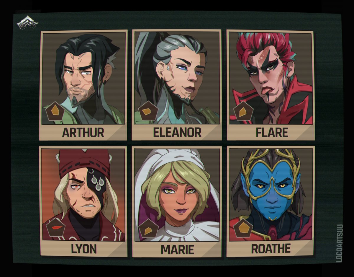 locoartsuu's tweet image. I am back from sinking in Dispatch and I gotta say, my team&apos;s lookin mighty weird. #Warframe #tennocreate  #warframefanart