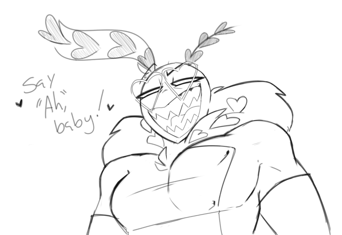 plasticrarity's tweet image. Dentist Valentino doodle 

 This is not the only version of this drawing that exists :)  

#hazbinhotel