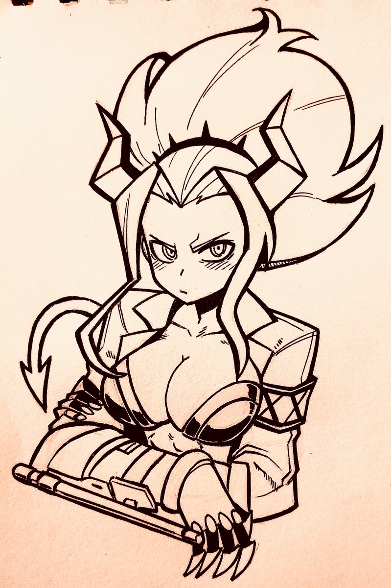 CopyCat246's tweet photo. Blushing Judgement.
#Helltaker #Helltakerfanart https://t.co/YCa7LXyNwh