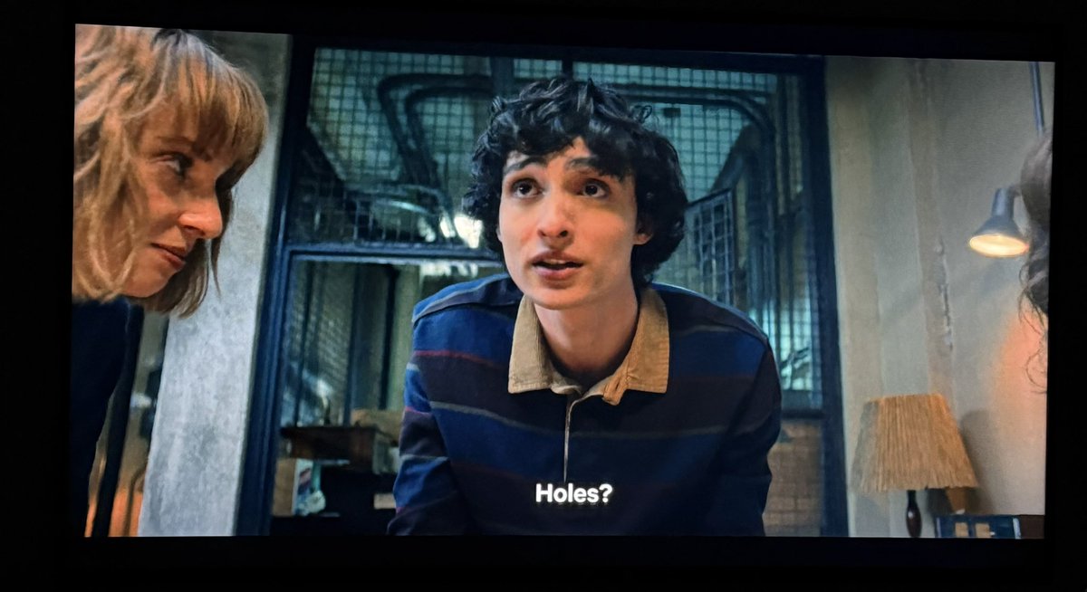 _wolfhaley's tweet image. Recommending a movie to the crew #strangerthings #holes