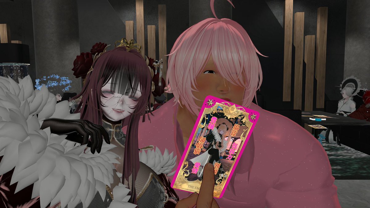 昨日は来て下さりありがとうね。
昨日は調子が悪くて逆位置の性格が出てしまっていたみたい。
困らせてしまっていたらごめんなさいね。
ALTに一言書いているからぜひ読んでちょうだいね。
 #VRC_GoT