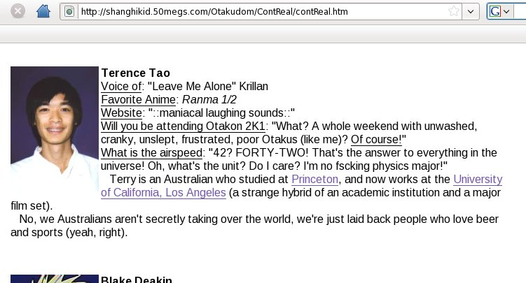 Most important of all: His favorite anime is Ranma 1/2
