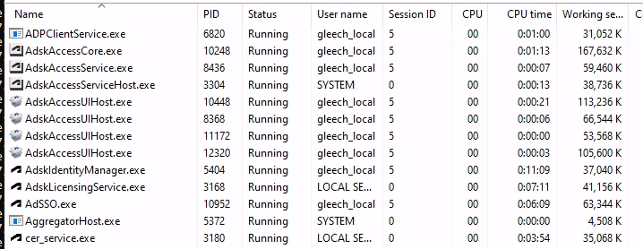 guyrleech's tweet image. Good morning to you too @autodesk AutoCAD - just trying to gather logs after another app crash ...
PowerShell faired differently but maybe not surprising given the number of processes it still has running ....