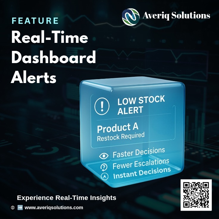 AveriqSolutions's tweet image. Real-time alerts change everything. ⚡
Instant visibility → Faster decisions → Fewer escalations.

Averiq keeps your teams ahead of every issue.
#AveriqSolutions #RealTimeData #Dashboards