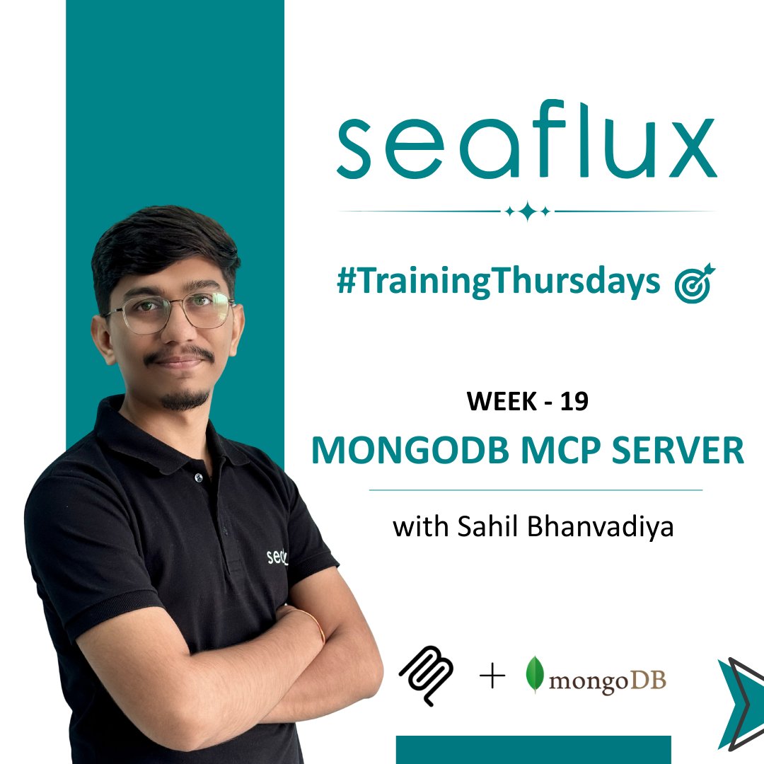 SeafluxTech's tweet image. #TrainingThursdays | Week 19: MongoDB MCP Server

This week, Sahil Bhanvadiya explored MongoDB MCP Server for direct AI access to MongoDB.

🔍 Highlights:
• AI DB access
• Collection insights
• listCollections + findDocuments

🔗 seaflux.tech/blogs/mongodb-…