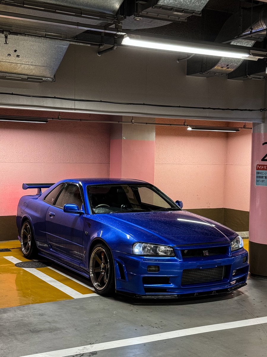 Manji_Racing's tweet photo. ベイサイドブルーのR34買取させていただきました！

ありがとうございます♪ https://t.co/kGBNVzVWec