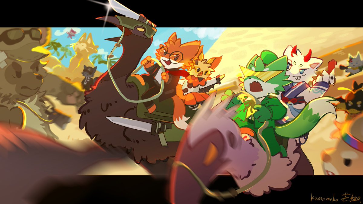 成功上榜超開心！
其中角色是我的好朋友們😚
#superanimalroyale