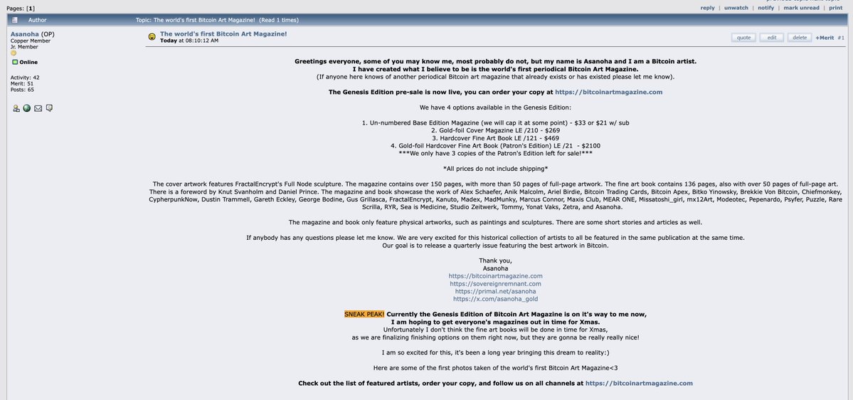 asanoha_gold's tweet image. Hey please go drop a comment on my post over at @bitcointalk 🧡

bitcointalk.org/index.php?topi…