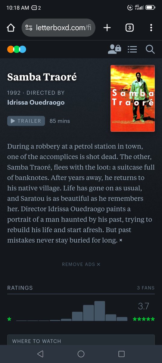 Samba Traore 1992 
Idrissa Ouedraogo
576p from 4k restoration 
transfer.it/t/83U9L9hHhbRL