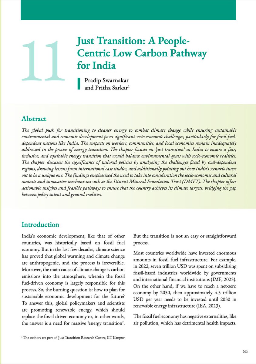 Publication Alert 📖

Thrilled to share our new book chapter by Prof. Pradip Swarnakar and Dr. Pritha Sarkar, JTRC, published in the India Infrastructure Report 2024 by the IDFC Foundation, iDeCK and Power Foundation of India.

Access the chapter here: forms.zohopublic.in/ideckreporting…
