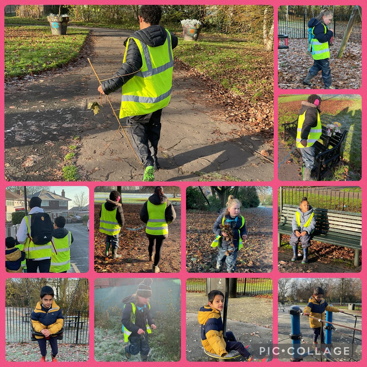 Some of our Riverside children enjoyed a crisp adventure at the park! ❄️🌳 They showed brilliant listening, confidence and safe choices. They loved collecting sticks and frozen leaves and stomping in the icy puddles. So proud of them! 💚✨ #OutdoorLearning #BrightFuturesET