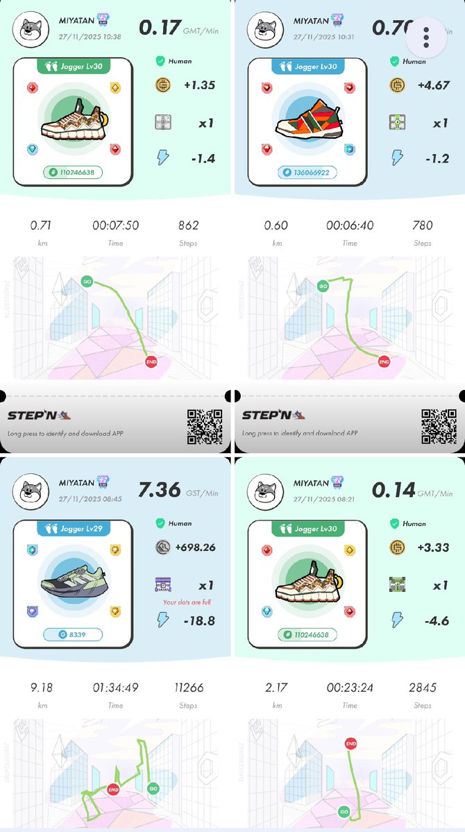 STEPN82291017's tweet image. 今日も26エナ。
GOのGIFT BAGは全く使ってもらえなくなりました。
背景は比叡山坂本ケーブルから見下ろす琵琶湖（滋賀県・2020年11月）
STEPNアクティベーションコードどうぞっ
56738468
#STEPN
#activationcode
#stepnactivationcode
#STEPNGO