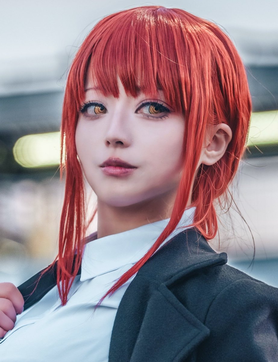 今回はウィッグの色はレゼ編カラーに寄せたんだよね😇 テーピング