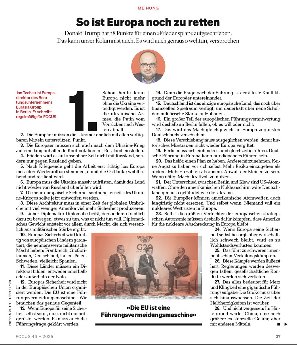 Jan Techau tweet media