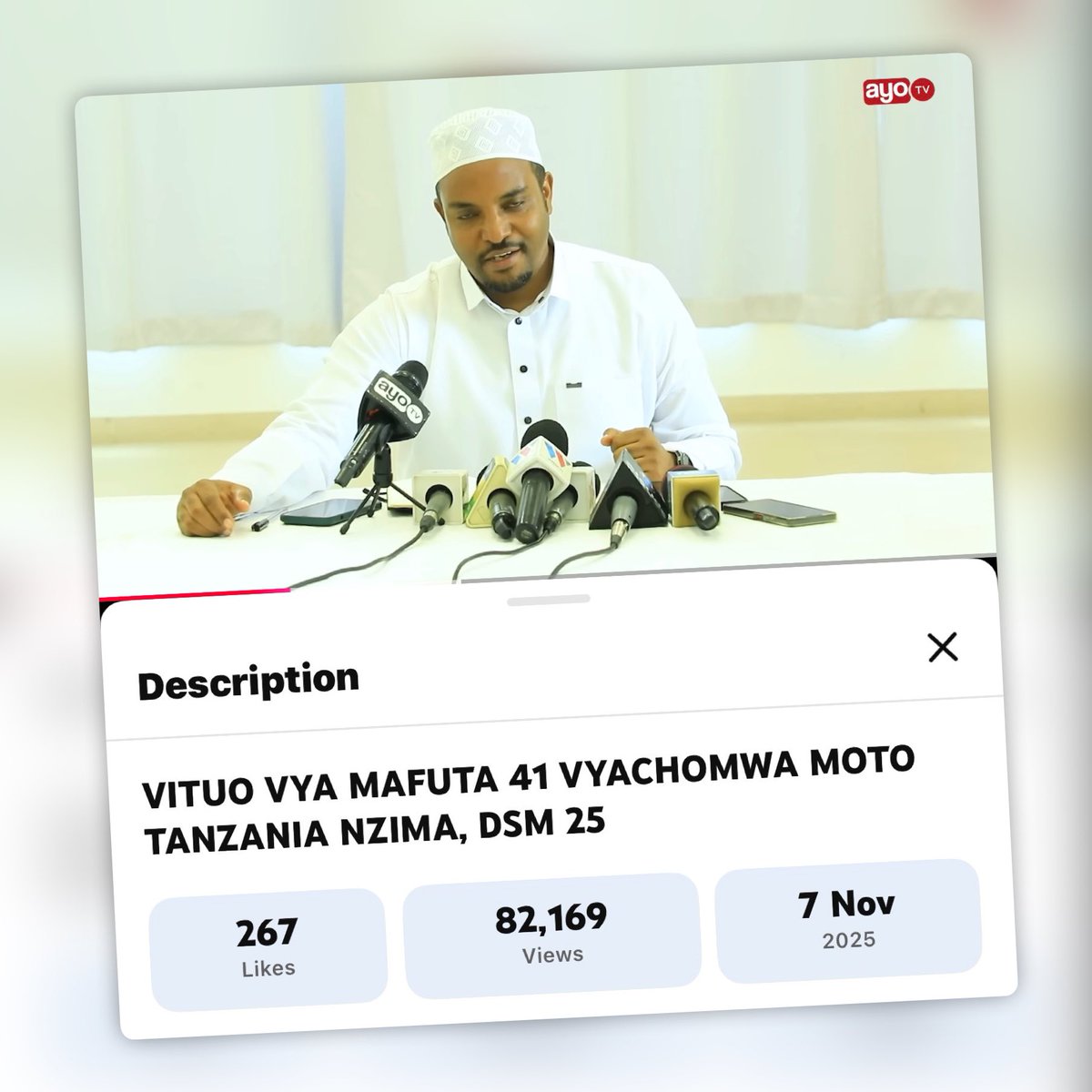 IAMartin_'s tweet photo. GUYS, hizi takwimu za Serikali zinatia shaka sana. 

LAKE ENERGIES ambao ni waathirika wakubwa wa maandamano kwa vituo vyao vya mafuta kuharibiwa kupitia kwa Mkurugenzi wa Uendeshaji wanasema, nchi nzima vituo vya mafuta vya LAKE OIL vilivyoathirika kwa kuchomwa moto ni vituo 38 nchi nzima.

Umoja wa wamiliki wa vituo vya mafuta Tanzania (TAPSOA) kupitia kwa Naibu Katibu Mkuu wa TAPSOA, Ijumaa, Nov 07, 2025 akizungumza na waandishi wa habari alisema kwamba ni vituo 41 ambavyo vimeathirika kwa kuchomwa moto Tanzania nzima.

TAPSOA walisema uharibifu wa vituo vya mafuta katika maandamano hayo, Dar es Salaam ni vituo 25 (vituo 22 vya Lake Oil na vituo 3 kutoka Oryx, Puma na Rupeez). Nje ya Dar es Saalam Lake Oil ni vituo vya mafuta 16. Hii inaleta idadi kamili ya vituo vya mafuta 41.

Serikali KATILI ya CCM katika taarifa yake inayohusu uharibifu wa mali uliotokana na kitu walichokiita ‘vurugu za Oktoba 2025’ wanataja vituo vya mafuta 672 viliathirika na kadhia hiyo. Tunajiuliza, hivyo vituo vya mafuta 631 Serikali ya CCM mmetoa wapi? 

Literally, Serikali ya CCM inatueleza kwamba, wastani katika mikoa 31, vituo vya mafuta 21 vimechomwa moto kila mkoa? Jumla ya vituo vyote vya mafuta nchi nzima haizidi 2,600. Dar es Salaam tu kuna vituo vya mafuta 476. Wanampanga nani kwa takwimu hizi? 

Hata hivyo, hakuna uharibifu wa mali ambao thamani yake inaweza kulinganishwa au kuzidi uhai wa binadamu. Serikali inatakiwa kusema idadi ya watu waliouwawa siku na baada ya uchaguzi kwa risasi za vikosi vya Serikali ambazo zimenunuliwa kwa kodi. AUREVOIR.