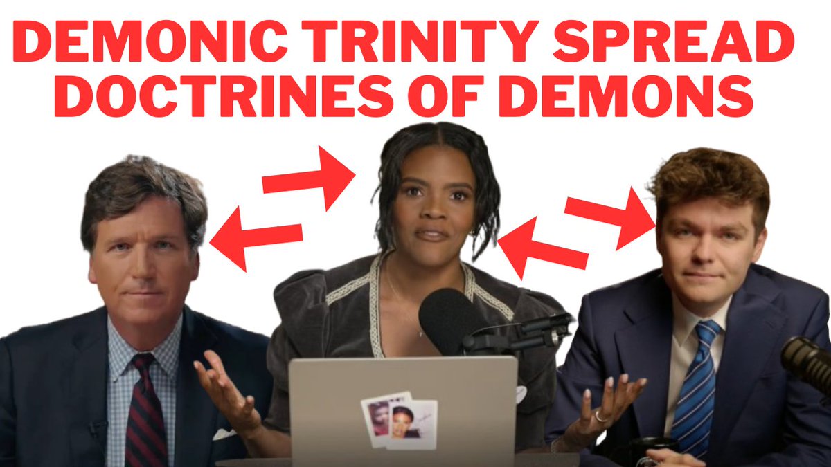 Tucker Carlson, Candace Owens, and Nick Fuentes Are Not Spiritual Leaders they are PODCASTERS who cover news and politics.
WATCH TODAY: youtu.be/xqN_nC3c9gM
Tucker Carlson, Candace Owens, and Nick Fuentes are nominal Christians at best and certainly not authorities on the