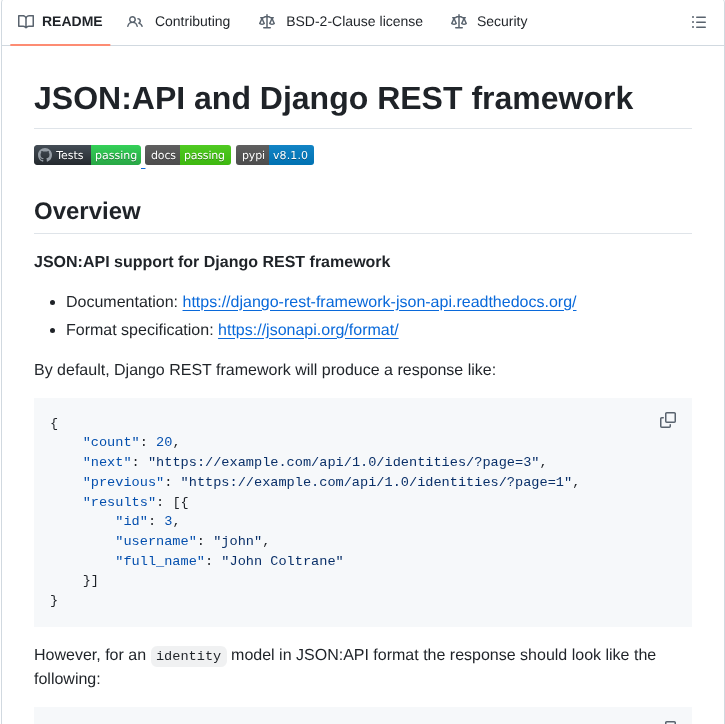 tom_doerr's tweet image. Implements JSON:API specification for Django REST framework

github.com/django-json-ap…