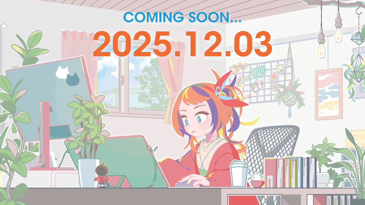 Live2D's tweet image. ―［NEWS］――――――
20th Anniversary Project✨
2025.12.3 START
―――――――――――――

The countdown has begun 🕰️

▶️ live2d.jp/20th-anniversa…
