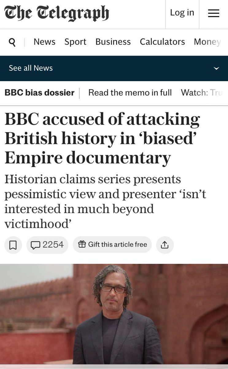 1/5 It was entirely predictable that The Telegraph would jump on <a href="/DavidOlusoga/">David Olusoga</a>’s Empire series to fight its right wing culture war for control of our public history. Let’s see what they’ve done: