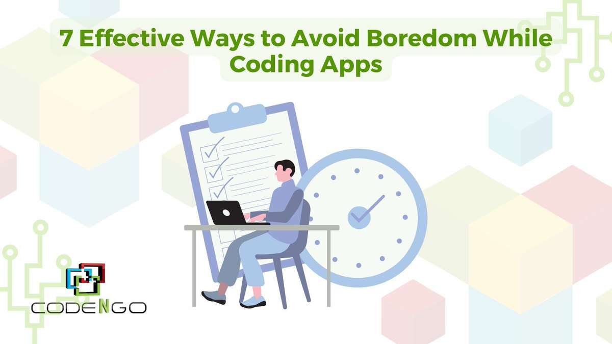 codengo_com's tweet image. Avoid boredom while coding with these 7 simple strategies to stay focused, motivated, and energized during app development.

blog.codengo.com/avoid-boredom-…