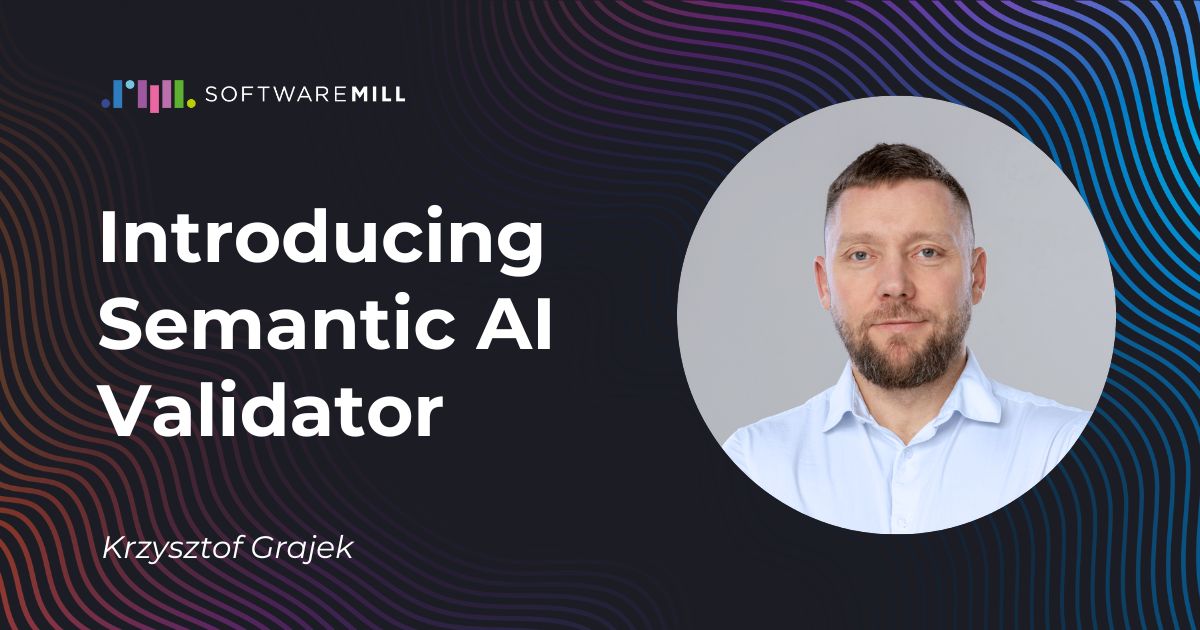 softwaremill's tweet image. Meet Semantic AI Validator from SoftwareMill, a lightweight, annotation-based (JSR-380 compliant) asynchronous library for the Spring framework.

It addresses some of the issues 🚨 you may encounter when developing web solutions that heavily rely on forms as a core business…