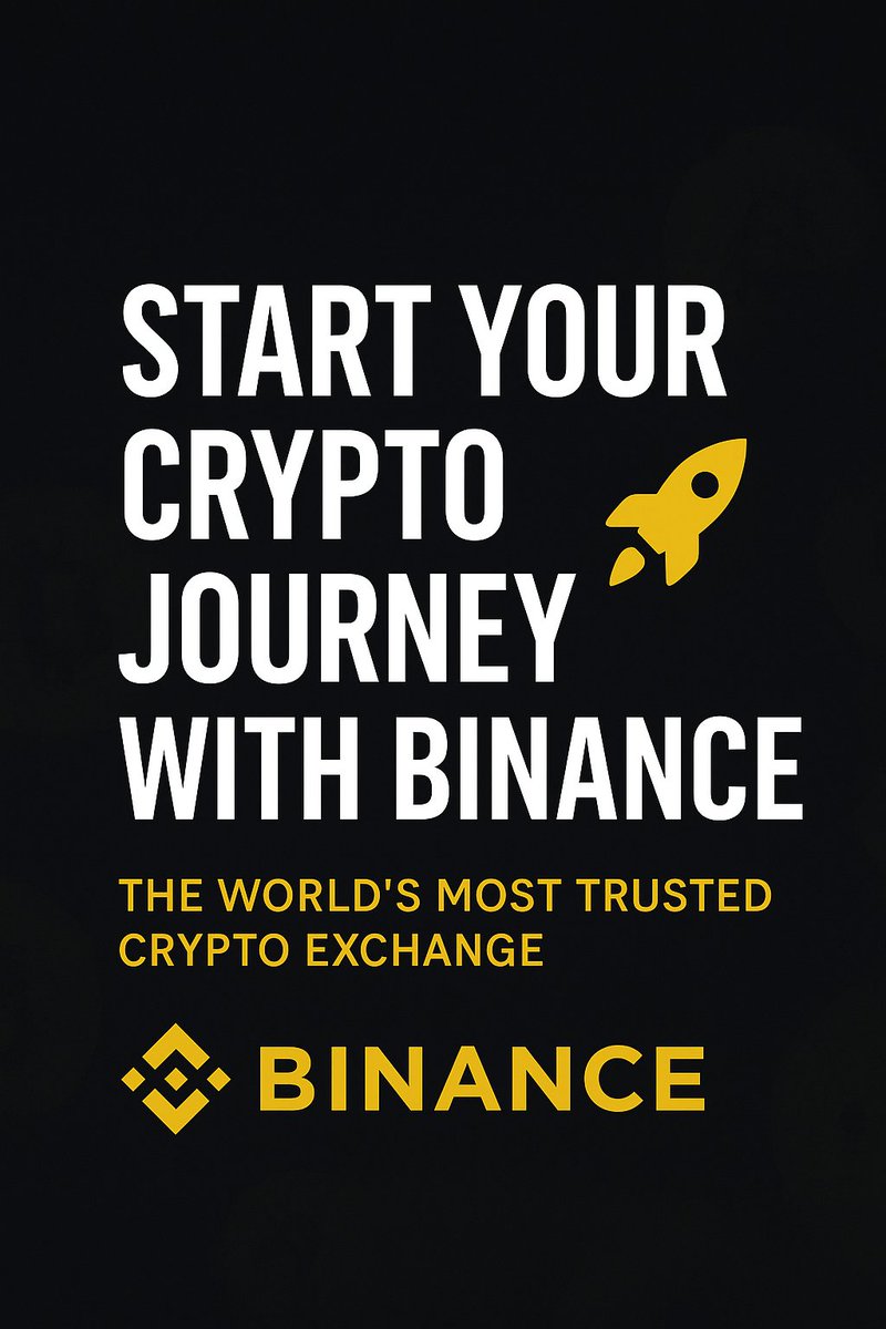 🚀 Crypto is changing lives… Don’t be left out!
Start your crypto journey today with Binance — fast, safe, trusted worldwide.

👉 Sign up here:
binance.com/activity/refer…