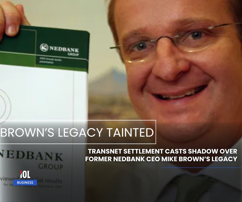 IOL's tweet image. Former Nedbank CEO Mike Brown faces scrutiny after the bank agreed to pay Transnet R600 million to settle a long‑running dispute over controversial interest‑rate swap deals concluded during his tenure.
#MikeBrown #Nedbank #Transnet #FinancialDispute
Read on…