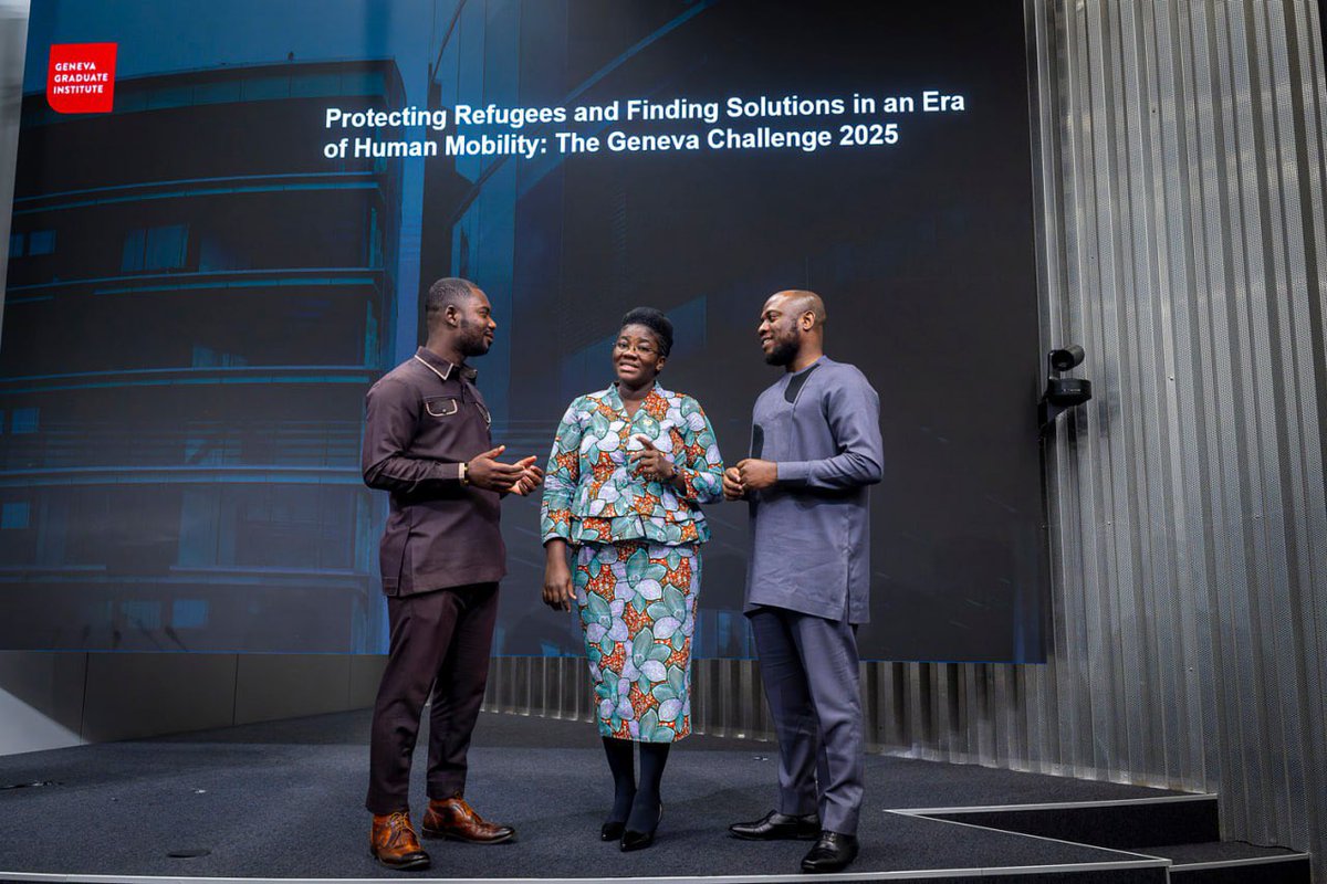 heyawson1's tweet photo. Thank you Lord

We are grateful to put Ghana and Africa on the global stage. Onward we go. 

1st time after 12th edition of the Geneva Graduate Challenge. We made history. This is huge for us all at @_afribridge @UNGeneva @KofiAnnanFdn @UNDP @UN @UNICEFGhana @SeedSpark_Fdn https://t.co/kOL3fiZI8F