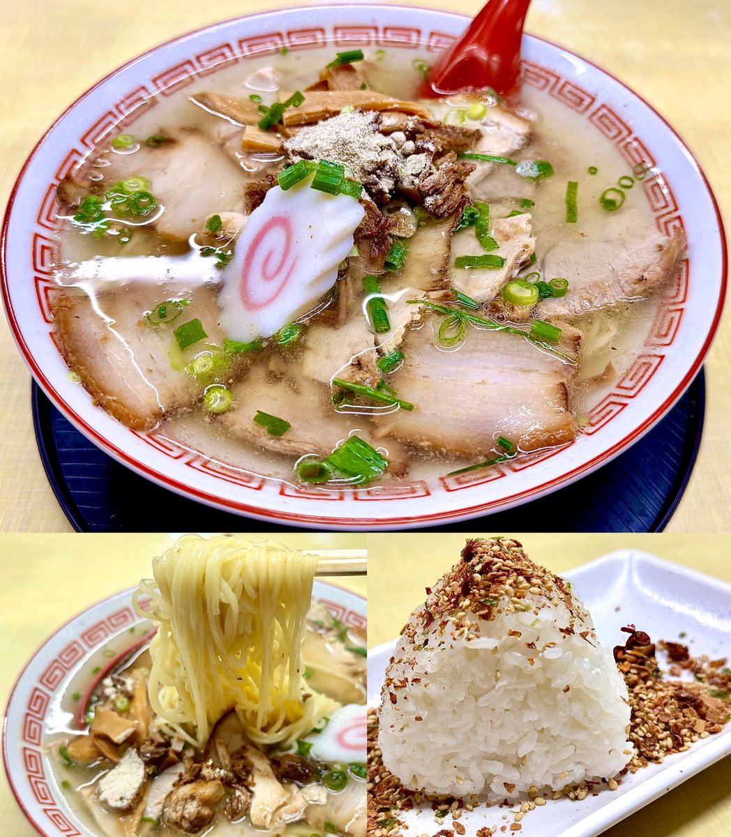 麺屋7.5Hz 高井田店『特製塩そば🧂』
塩チャーシュー🥩🍜透き通ったクリアなスープ✨️鶏ガラ昆布の旨み🐔🌊後からじんわりくる塩に優しさ感じる☺️ガツンとくるデフォの高井田系ラーメンと真逆🙃麺も太麺やなく🤔細麺🍜✨️伸び良く喉越しも良き🙆🏻‍♂️胡椒入れて少し刺激的に💥渦巻きなると🍥❤︎｡まʓ〇｡