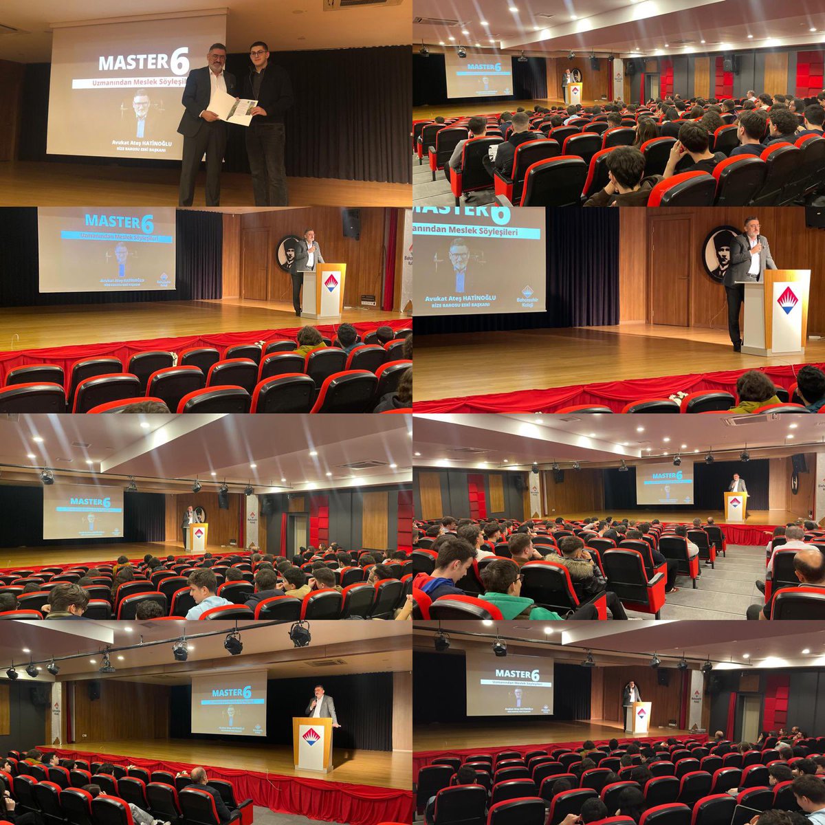 Master-6 Uzmanından Meslek Söyleşileri kapsamında okulumuza misafir olan ilimizin değerli avukatlarından Ateş Hatinoğlu beye tecrübelerini ve mesleki bilgilerini bizimle paylaştığı İçin teşekkür ederiz