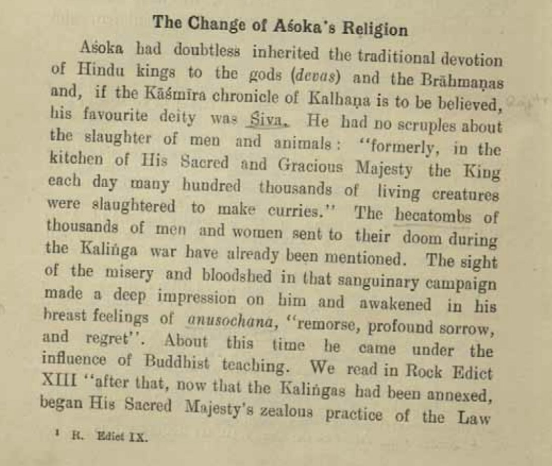 AspiringAntel's tweet image. Rubbish. 

H.C. Raychaudhuri addressed this controversy a long time back in his Political History of Ancient India. Going by the historicity of the tenuous sources that are being used to support this theory, one would have to jettison even the veracity of the Kalinga War!