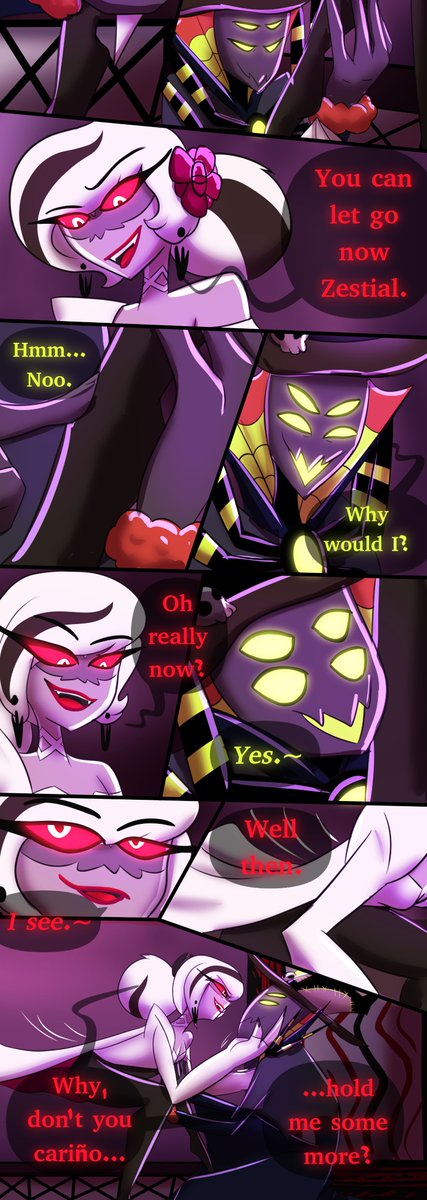 tanemaarts's tweet photo. COMIC: Aftermath part 2/2 

#zestmilla #hazbinhotelseason2 #zestial #carmillacarmine https://t.co/QwZF0m5SJe