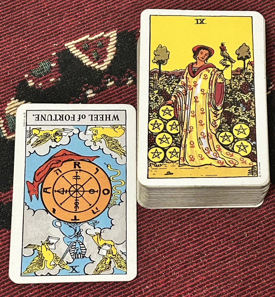 👻11月28日・タロットフォロー♪ 神楽先輩の独り言カード 🎴コインの9