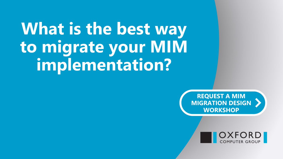 OCG_UK's tweet photo. Want to Migrate From MIM?

Following a MIM Migration Design Workshop with our experts, you will receive a tailored design specification to seamlessly migrate your MIM implementation to the cloud.

Request your MIM Migration Design Workshop now: https://t.co/GMLJaogbGa https://t.co/Tddx6hulFy